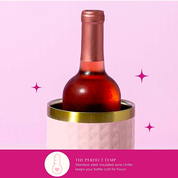 PARIS HILTON’s NWT 3-Piece Wine Bottle Chiller Set!! Gray & Pink are available!! - Picture 6 of 9